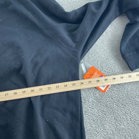 Bass Outdoor XXL Black Performance Thermal Henley Long Sleeve Men NWT 4735 - Picture 7 of 9